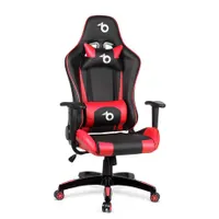 Bemada BMD1106RD Gamer szék derékpárna nyakpárna, 54x50 ülőfelület, 84x54 háttámla, 45-55 cm, 110 kg, dönthető háttámla, műbőr, 3 színben #1