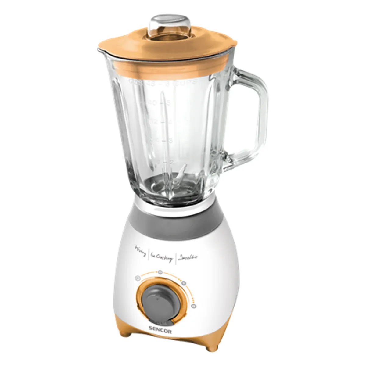 Sencor SBL4370 turmixgép 500 W 1,5 literes üvegedény 2 rozsdamentes acél penge jégaprítás pulse funkció #1
