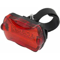 Esperanza EOT008 LED hátsó kerékpárlámpa vörös 5 LED 7 üzemmód csipesz 2x AAA elem #1