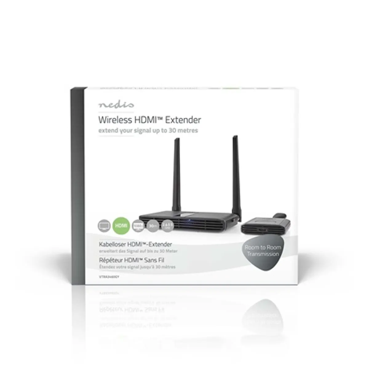Nedis VTRA3460GY vezeték nélküli HDMI jelátvitel 30 m 1080p 0.2 s késleltetés #4