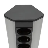 Delight 20484 sarokelosztó 4 aljzat USB 5V 2,1A alumínium 1,5m gyermekvédelem beltéri #4
