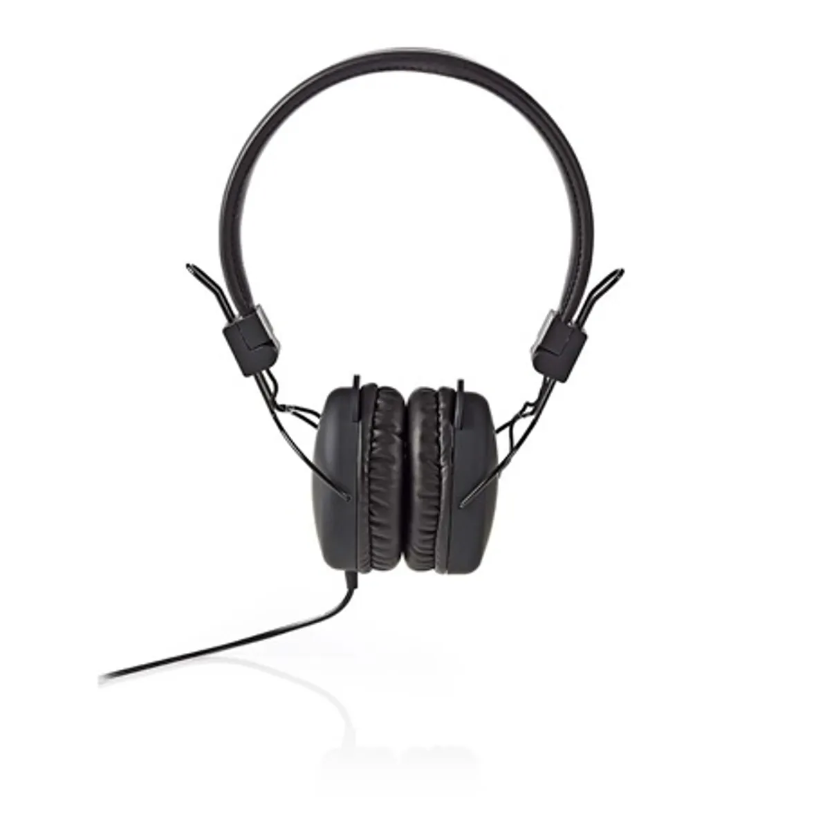 Nedis HPWD1100BK Mikrofonos fejhallgató fekete 40 mm meghajtó 32 ohm 20 Hz-20 kHz 1,2 m 3,5 mm jack #1