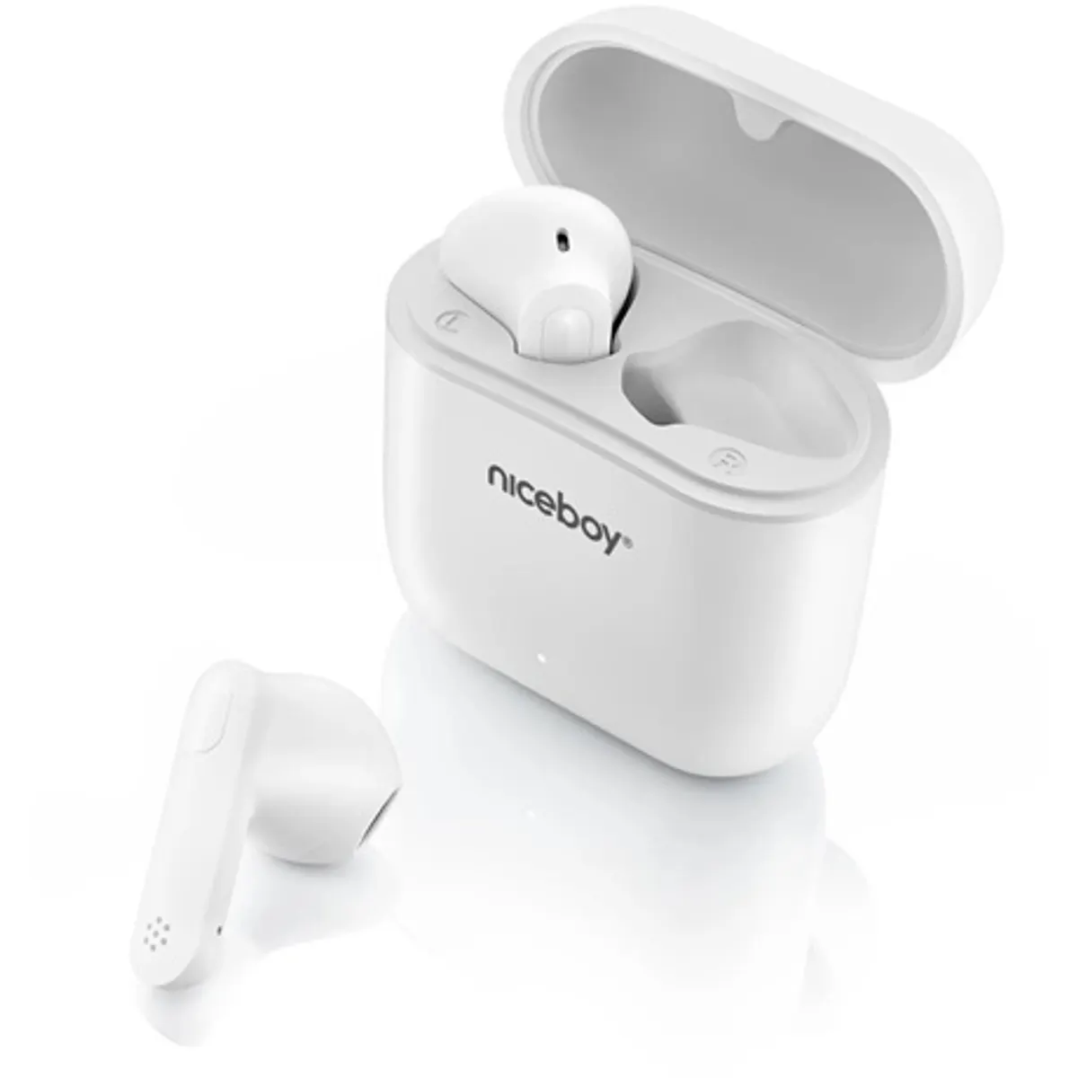Niceboy NIC-HIVE-BEANS-WHITE HIVE Beans True Wireless 10 mm hangszóró Bluetooth 5.0 IPX4 érintésvezérlés USB-C töltés #2