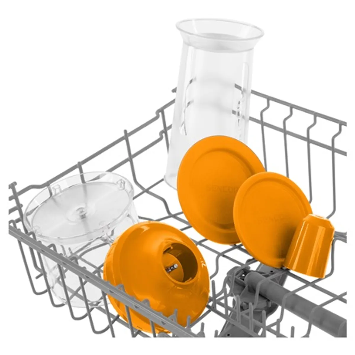 Sencor SHB 4463OR-EUE3 Botmixer szett 1000 W motor fokozatmentes fordulatszám ergonómikus markolat 700 ml keverőedény 6 titán kés #2