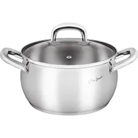 Lamart LT1159 fazék fedővel 2,6 l 18 cm nemesacél ezüst indukciós #1