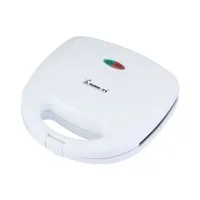 Momert 2017 szendvicssütő fehér 750W tapadásmentes sütőlapok állítható hőfokszabályozó #1