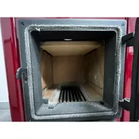 Warnex HAPPY kályha 6 kW 120 mm füstcső 40x72x40 cm vörös fekete fa és széntüzelésre #4