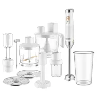 Sencor SHB 6551WH Botmixer 7 in 1 1500 W 20 fokozat 800 ml keverőedény 500 ml edény titánbevonatú rozsdamentes acél pengék