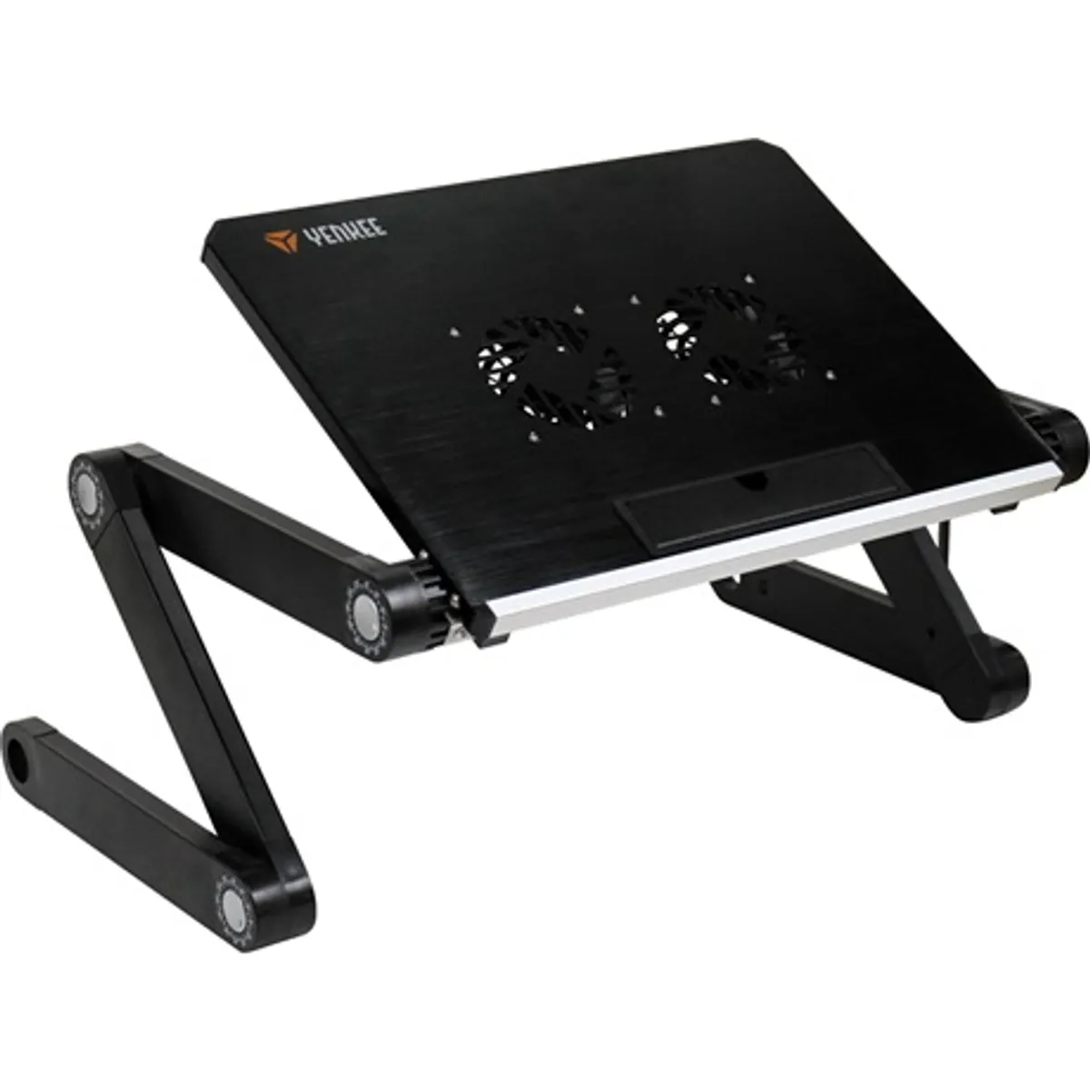 Yenkee YSN210 Notebook hűtő állvány alumínium 17" kompatibilis 2x80mm ventilátor 360 fok állítható magasság 40-465mm #1