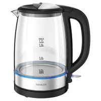 Sencor SWK 7400BK vízforraló 1,7 l 2200 W boroszilikát üveg STRIX kivehető szűrő #1