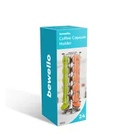 Bewello BW1001B Dolce Gusto kapszula tartó 24 db, 4 oszlop, krómozott állvány, forgatható #3