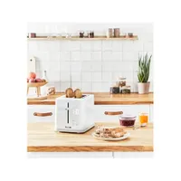 Tefal TT693110 Sense kenyérpirító fehér 2 szeletes digitális kijelző 7 fokozat automatikus kikapcsolás magas emelésű kar kivehető morzsagyűjtő tálca #3