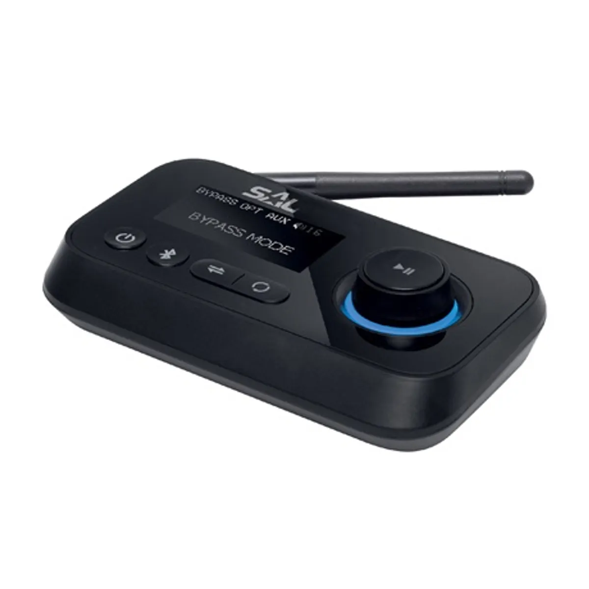 Sal BTRC 1000 HiFi Bluetooth adó-vevő ByPass két BT eszköz párhuzamos USB-C táp 1.8" kijelző 3,5 mm Toslink #2