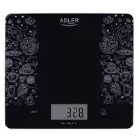 Adler AD3171 konyhai mérleg 10 kg 1 g LCD kijelző 20x18 cm edzett üveg felület tara funkció automatikus kikapcsolás 3V elem #2