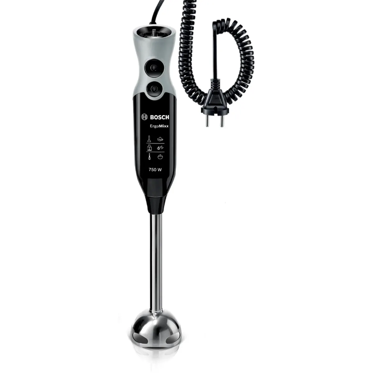 Bosch MSM67170 botmixer szett 750 W 12 fokozat, 4 szárnyú kés, nemesacél fej, kioldógomb, mosogatógépben tisztítható tartozékok #2