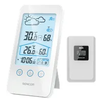 Sencor SWS3000W időjárás állomás belső és külső hőmérséklet és páratartalom mérése 50 m átviteli távolság 433 MHz 1 érzékelő a csomagban #1