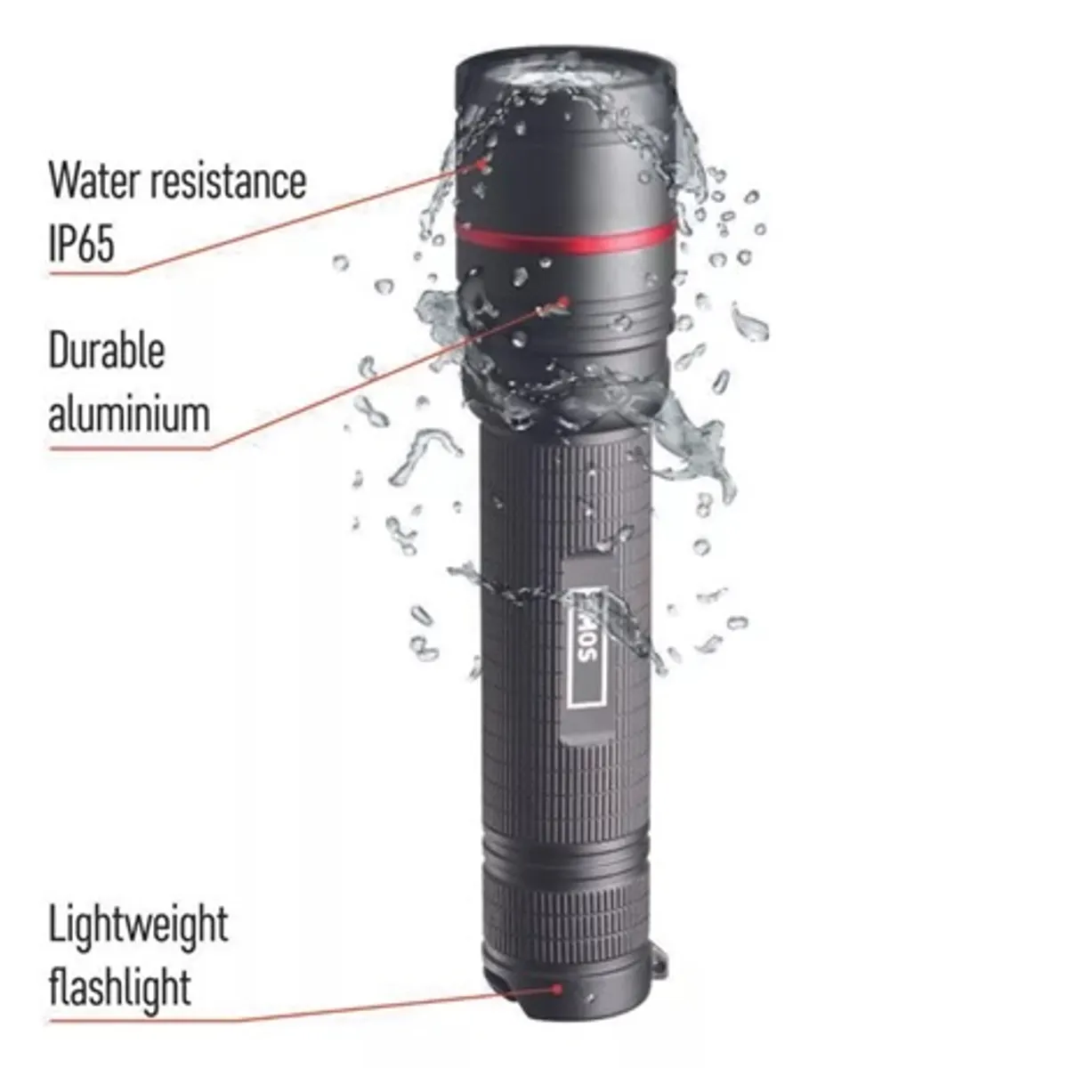 Emos P3180 ULTIBRIGHT 80 CREE LED tölthető zseblámpa 600 lm 230 m IP65 USB-C 3 üzemmód 18650 2600 mAh #7