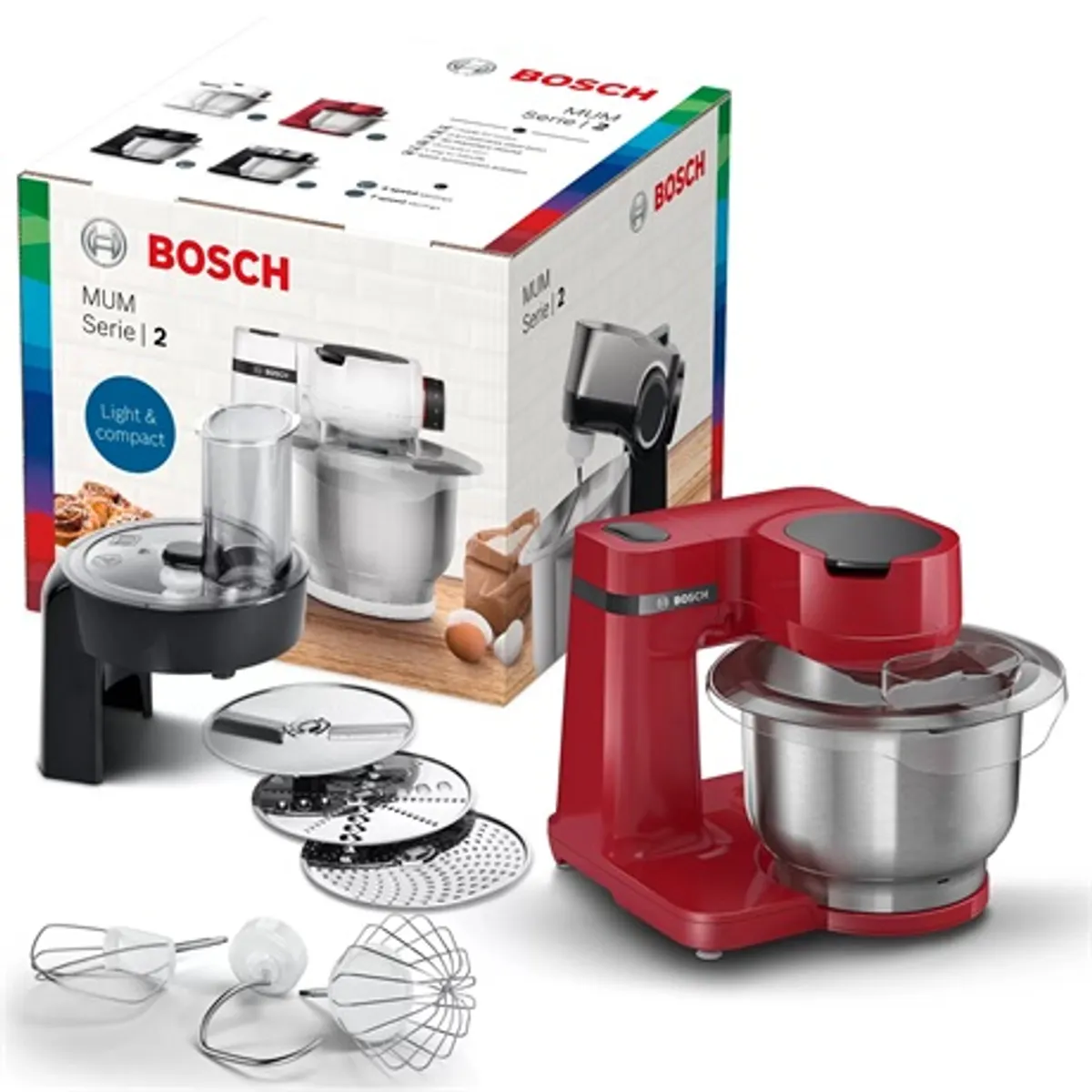 Bosch MUMS2ER01 MUM Serie 2 700 W 3,8 l nemesacél tál 4 sebesség és impulzus bolygómozgás #3