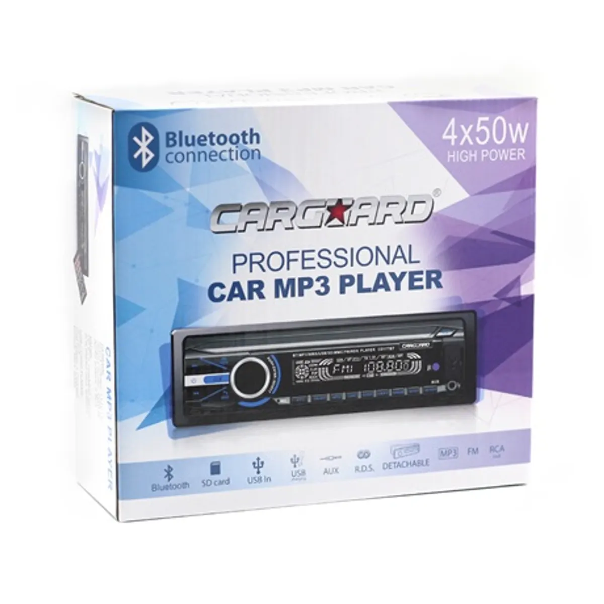 Carguard 39702 autórádió bluetooth usb levehető előlap 4x50 w 2 rca rds fm 87.5-108 mhz #5