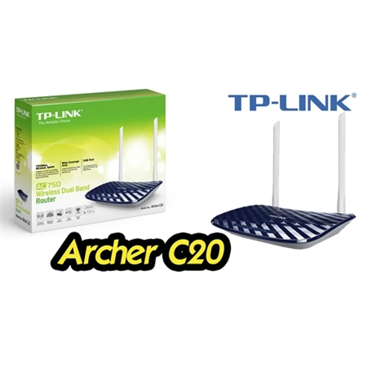 Tp-link ARCHERC20 Archer C20 AC750 két sávos router 2 antenna USB 2.0 #2