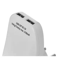 Emos P0072 fehér aljzat elosztó schuko 1 aljzat és 2 usb, gyerekzár, ip20, műanyag, 3680 w #6