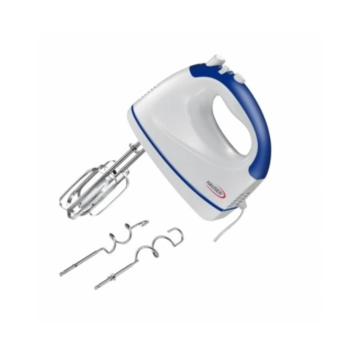 Hauser HM-930 kézi mixer 300W 5 sebesség turbo acél habverők és keverővillák biztonsági kiengedő 3 év garancia #1