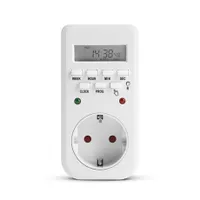 Delight 20298B digitális kapcsolóóra 8 programozható időzítés, napi heti ütemezés, NiMH memória, 250V 16A #1