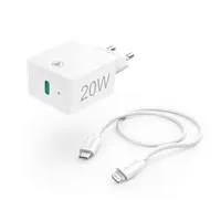 Hama 00201620 gyorstöltő USB-C Lightning kábel 1 m fehér 20W PD #1