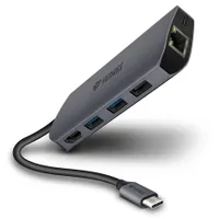 Yenkee YTC 081 USB-C hub 8 az 1-ben PD 100W HDMI 4K30 USB 3.2 Gen2 RJ-45 SD MicroSD