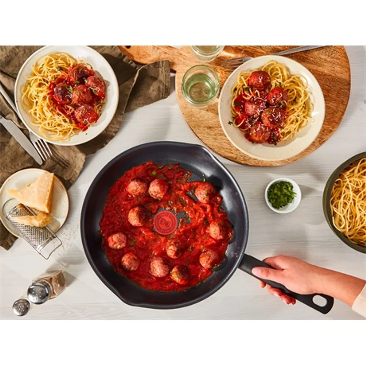 Tefal B5680683 Early Plus serpenyő 28 cm alumínium fekete tapadásmentes bevonat #5