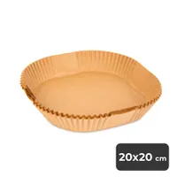 Bewello BW1020A Sütőpapír Airfryer 20x20 cm olajmentes 40 gsm 50 db hőálló 220C