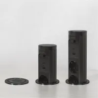 Delight 20453B motoros rejtett elosztó fém ház 3 aljzat USB-A USB-C #4