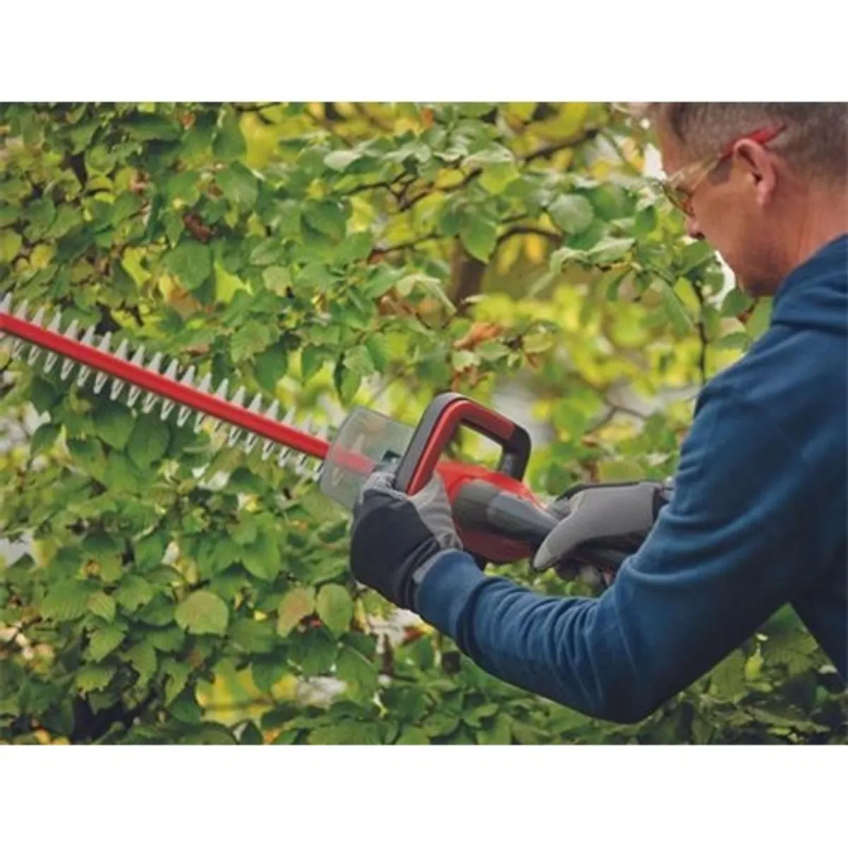 Einhell GC-CH 18/40 LI - SOLO Akkus sövényvágó Power X-Change 18 V könnyű, vágott kések, fém hajtómű, kétkezes kapcsoló, ütközésvédelem, kemény tok #8