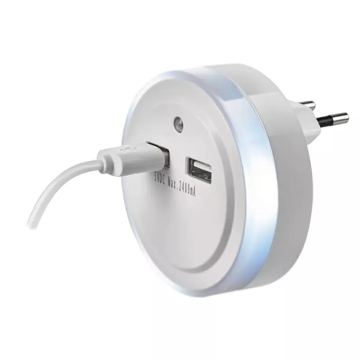 Emos P3313 LED éjjeli fény 2x USB, fényérzékelő, automatikus be- kikapcsolás, 5 V 2,4 A, 12 W #5