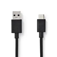 Nedis CCGP61600BK10 USB-C - USB-A töltő- és szinkronkábel 1m fekete #1