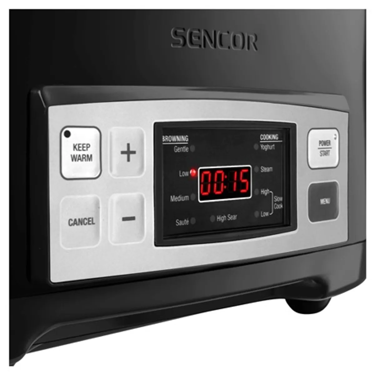 Sencor SPR 5508BK lassú főzőedény kapacitás 6 L 1350 W gőzölés digitális LED kijelző #3