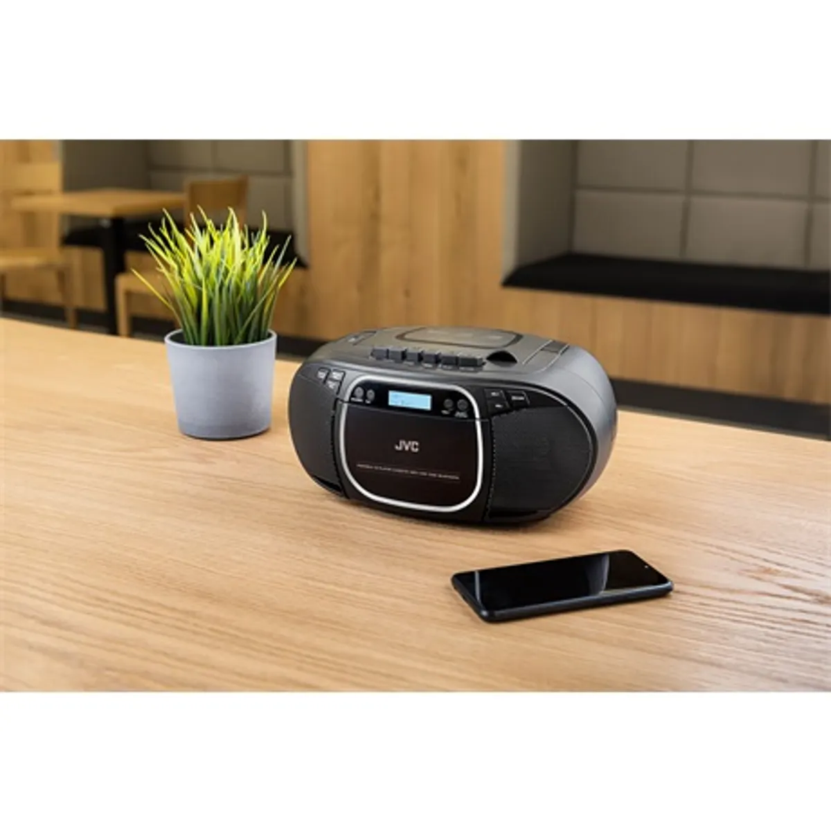 Jvc RCE561BDAB CD-S rádiómagnó Bluetooth 5.0 DAB FM tuner USB 32GB CD-R RW kazetta AUX 2x1.5W #9
