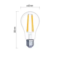 Emos Z74270 Filament LED E27 izzó 8W meleg fehér 2700 K 360 fok 170 lm CRI Ra80 helyettesítő 75 W energiaosztaly A élettartam 25000 h #2
