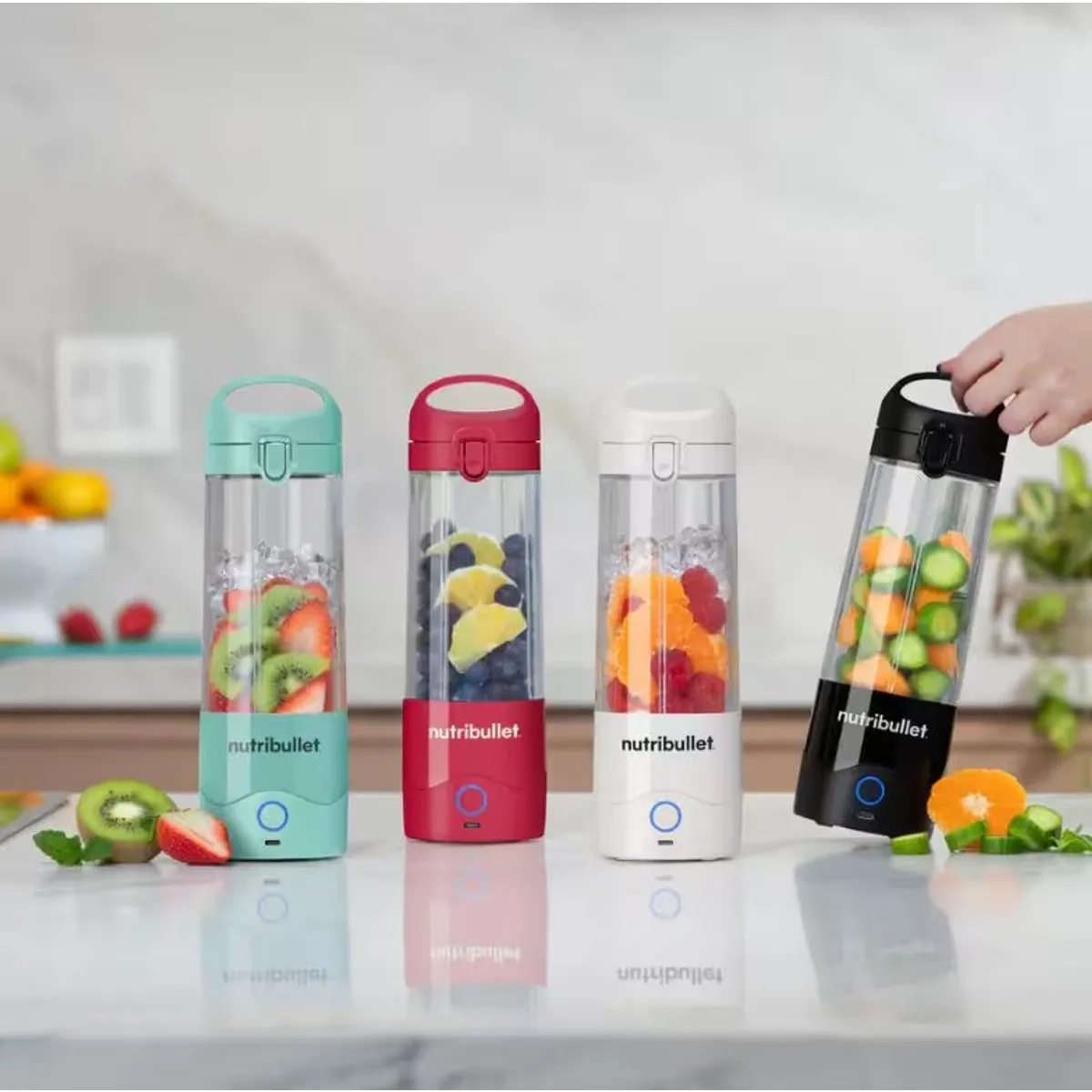 Nutribullet NBP003.LBL hordozható turmixgép 475ml világoskék 2000mAh USB-C #6