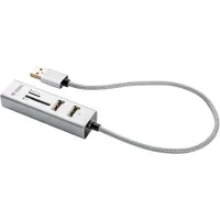 Yenkee YHC 101SR USB hub és kártyaolvasó 3x USB 2.0 port Micro SD SDHC SDXC kártyaolvasó adatátvitel 480 megabit per másodperc 30 cm kábel #1