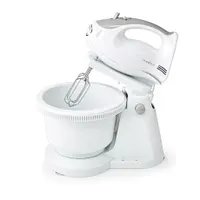 Nedis KAHM110CWT tálas mixer fehér-szürke 200 W 5 sebesség turbó 2 literes keverőtál #1