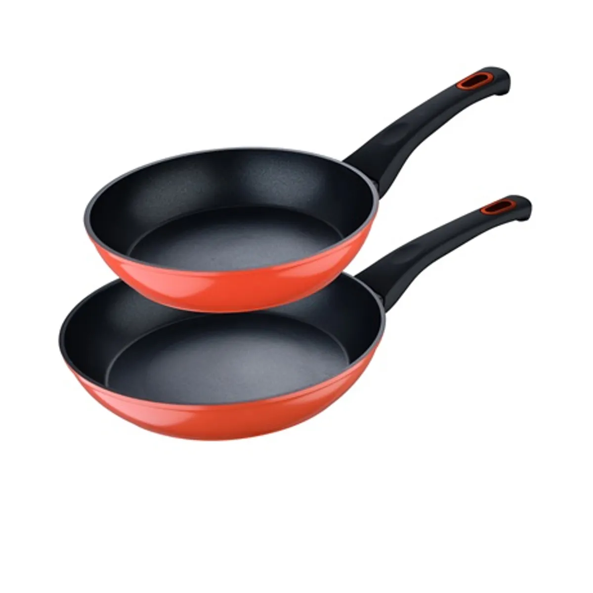 Bergner BG-35076-RD serpenyő szett 2 részes piros kovácsolt alumínium tapadásmentes indukciós egyenletes hőelosztás PFOA-mentes #2