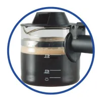 Orion OCM-2025B kávéfőző presszó 4 csésze 240 ml nagynyomású tartály szelep tejhabosító cső váltókapcsoló üvegkancsó szintjelző #3