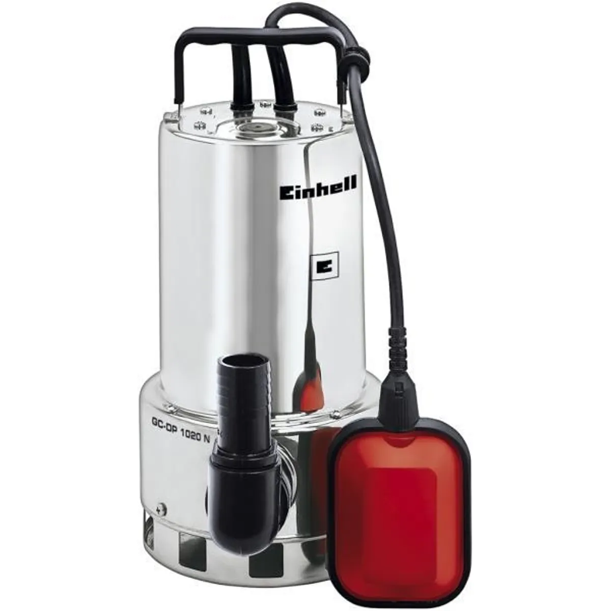 Einhell GC-DP 1020 N szennyvízszivattyú 1000 W 18000 l óránként 9 m 10 m tápkábel nemesacél ház úszókapcsoló állítható 19 25 32 38 mm #1