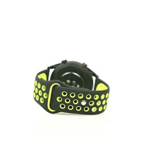 Mybandz 20SKU4578 lélegző szilikon óraszíj 20mm fekete-zöld #2