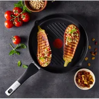 Tefal E2304074 grill serpenyő 26 cm öntött alumínium tapadásmentes bevonat indukciós-kompatibilis sütőben 175C-ig rögzített fogantyú #4