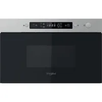 Whirlpool MBNA910X beépíthető mikrohullámú sütő 22L 750W gőz funkció oldalnyíló üvegajtó ajtónyitás JET Start JET Defrost gyermekzár kijelző #1