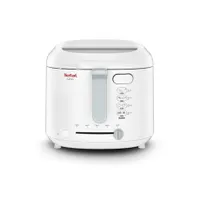 Tefal FF203130 Uno fritőz 1,8 l olajkapacitás 1 kg étel 150 °C - 190 °C automatikus fedélnyitás lecsepegtető üzemmód fehér