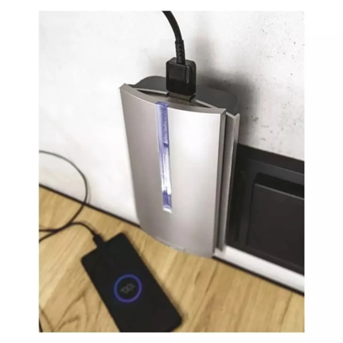 Emos P5760 vezeték nélküli csengő 120 m hatótávolság 16 dallam 85 dB 433 MHz USB-port 2 A self-learning párosítás IP44 ezüst #10