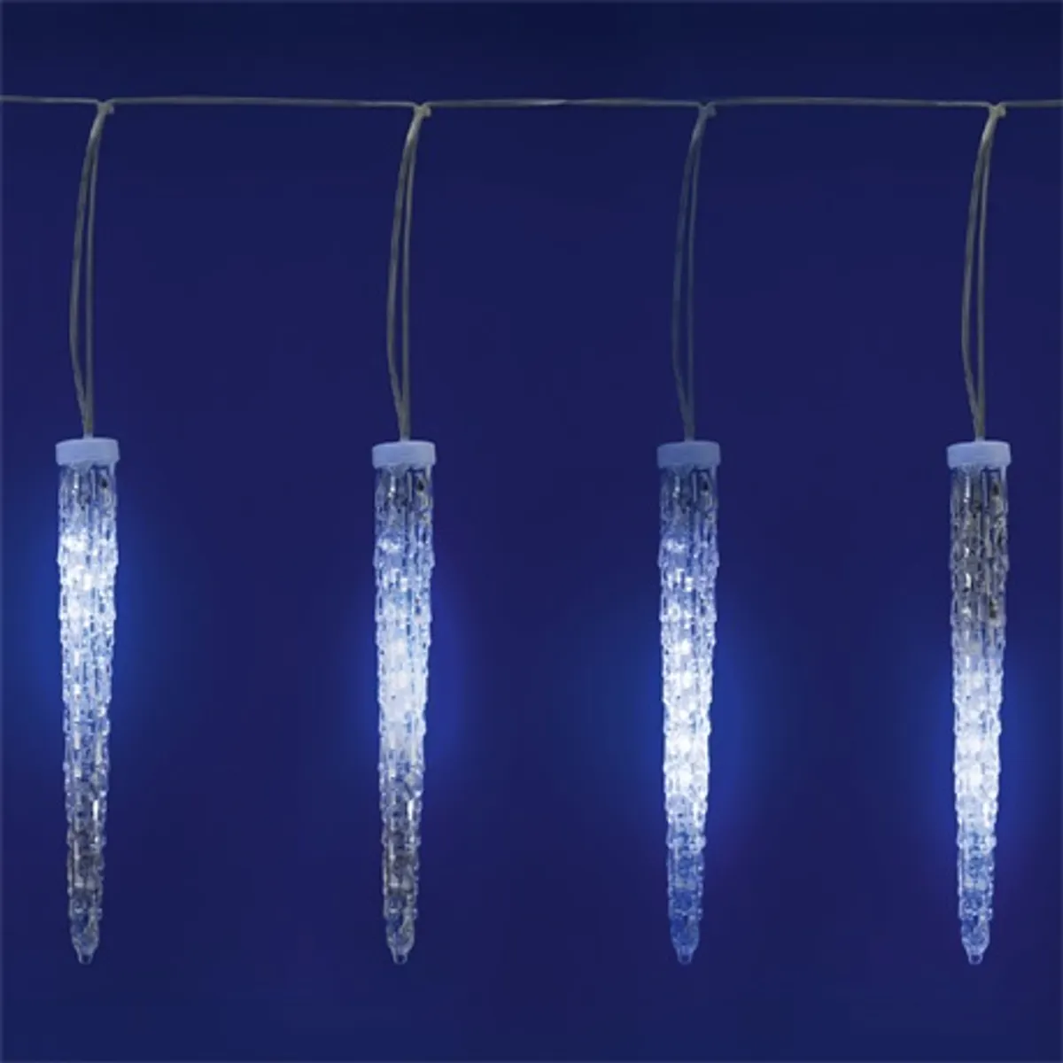 Home by Somogyi KJL15 led kültéri fényfüzér 15 jégcsap 23 cm hidegfehér, áttetsző vezeték, 5,6 m, 230 V adapteres, futófény #1